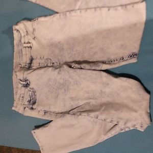 Wonder nation, jeans,white and blue,XXL(18)